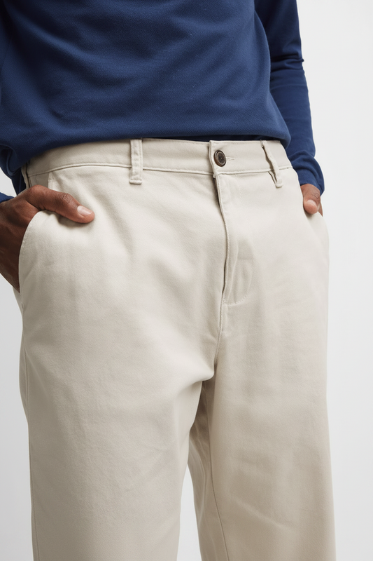 Moz Authentic™ - Calças Straight Chinos