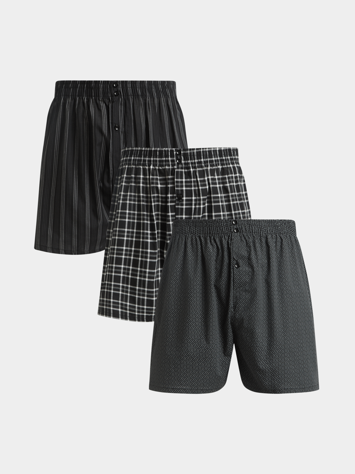 Moz Authentic™ - Conjunto de 3 JT Boxers Masculinos