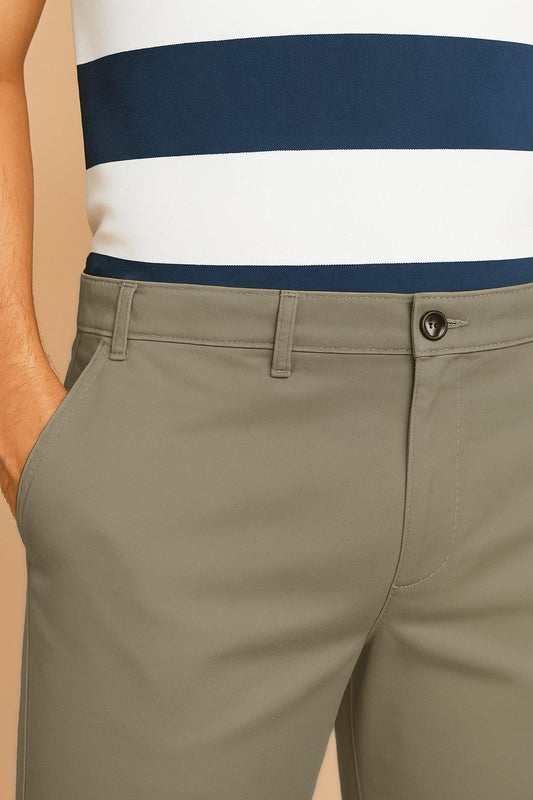 Moz Authentic™ - Calças Slim Tailored Chinos