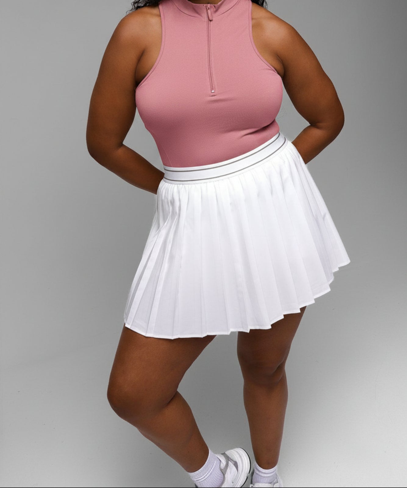 Moz Authentic™ - Skort Desportivo com Pregas