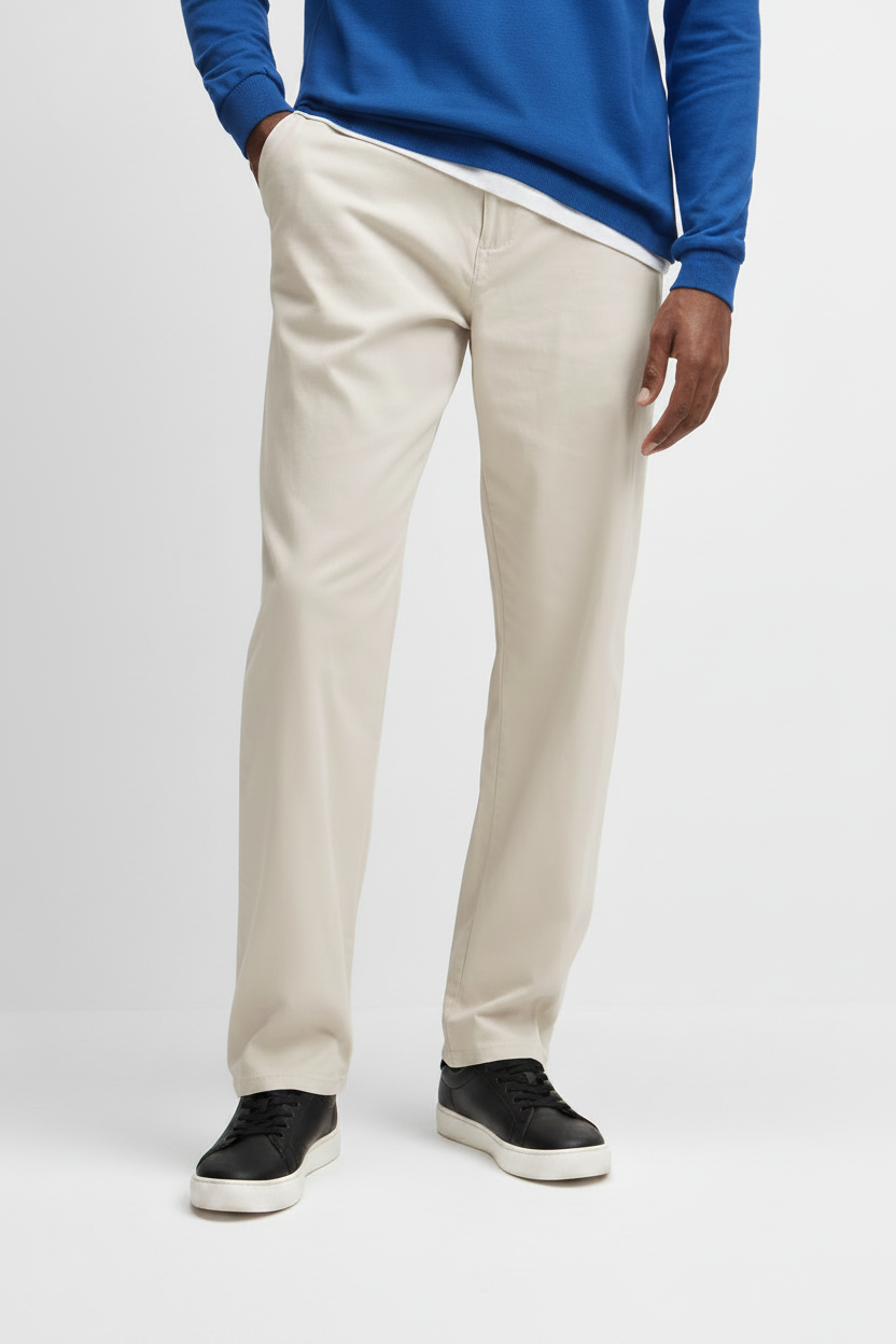 Moz Authentic™ - Calças Straight Chinos