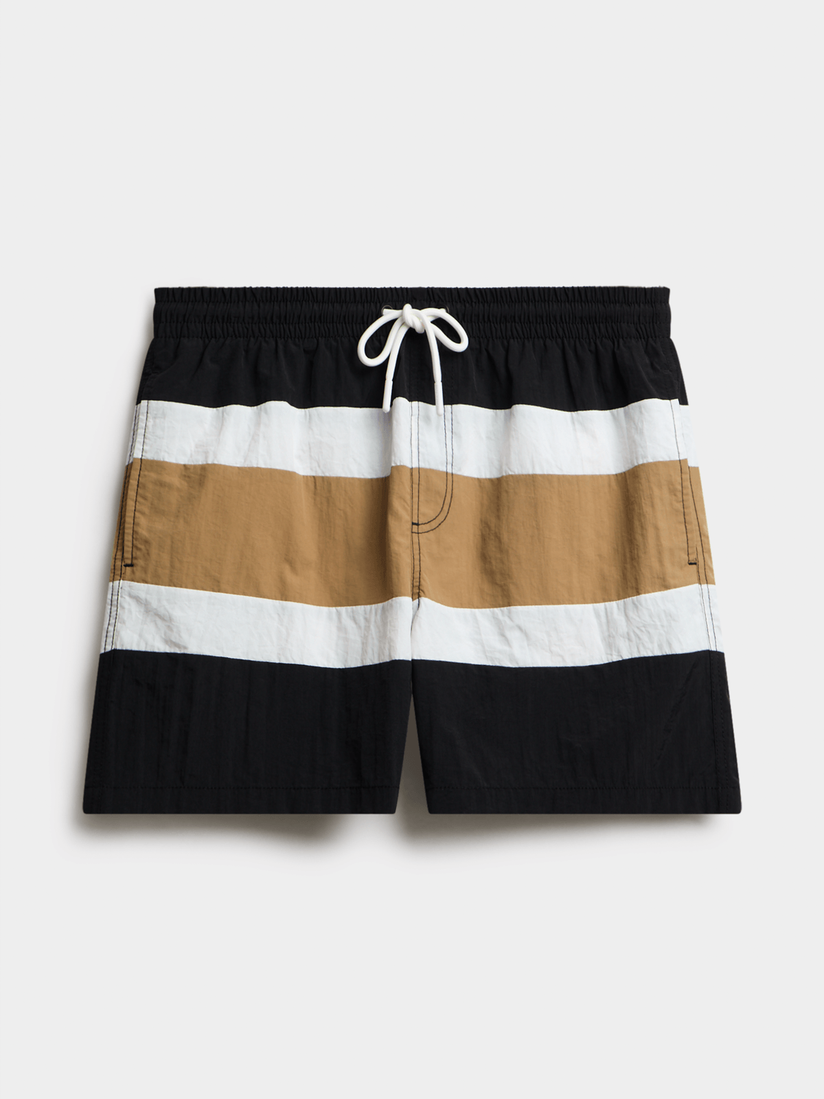 Calções Authentic™ de 3 Cores Camel/Preto/Branco