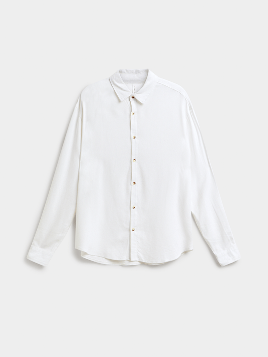 Moz Authentic™ - Camisa de Linho Branca