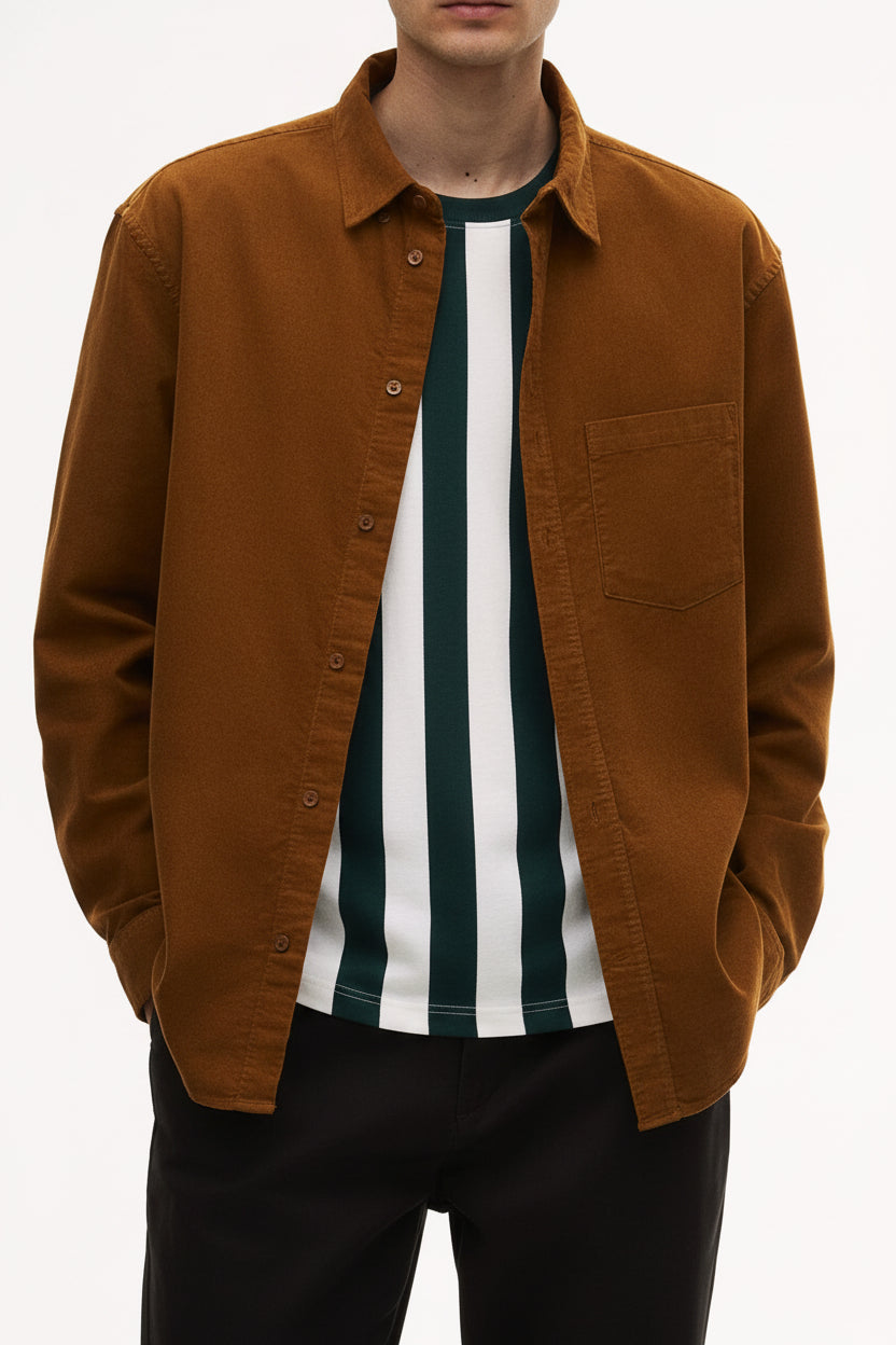 Moz Authentic™ - Camisa Bombazine Clássico